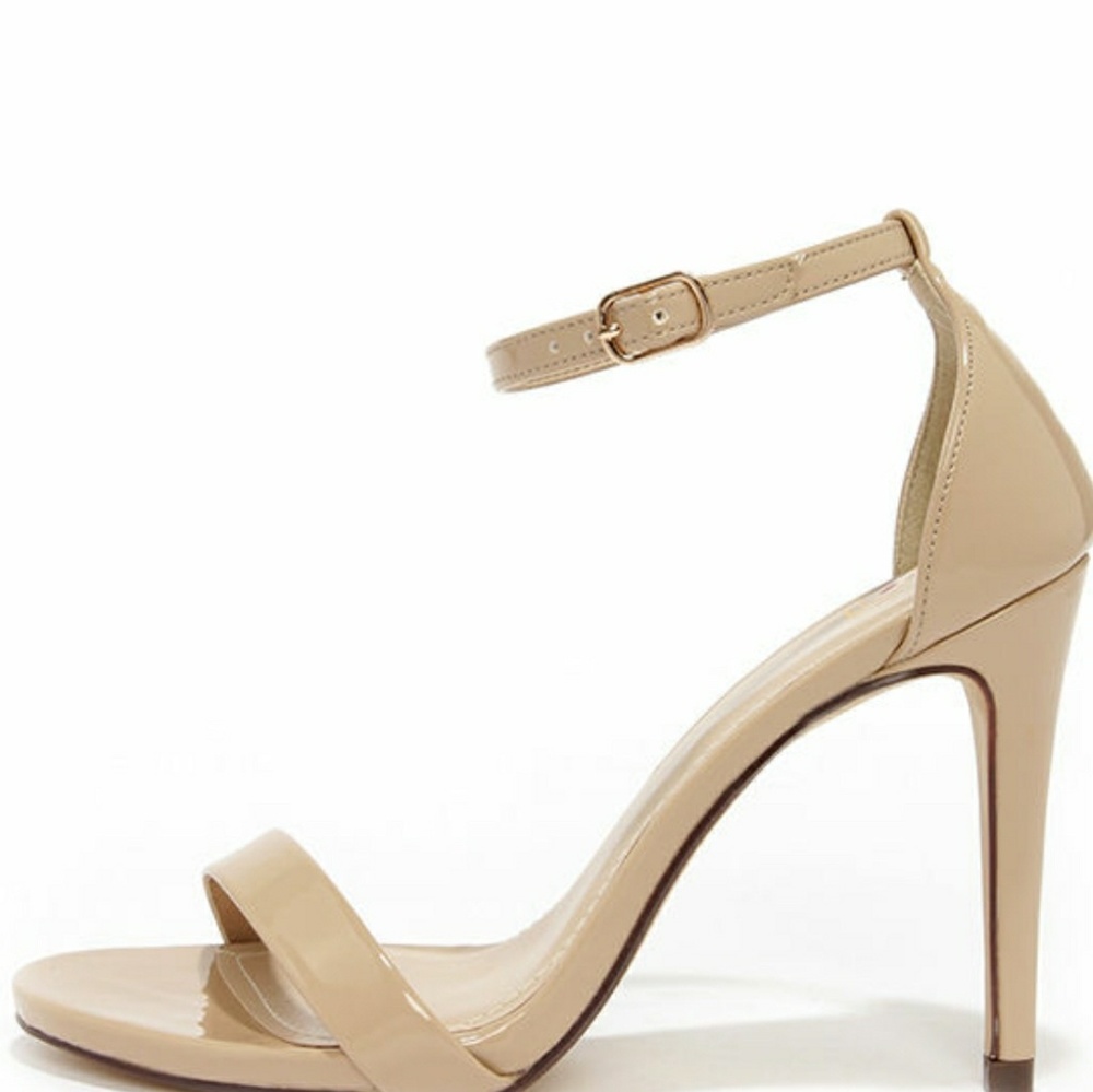 Charmig Charlie Single Strap Tan Heel